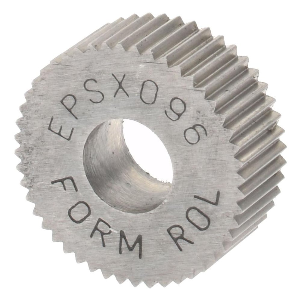 Made in USA EPSX096 Standard Knurl Wheel: 1/2" Dia, 80 ° Tooth Angle, Straight, Cobalt Image