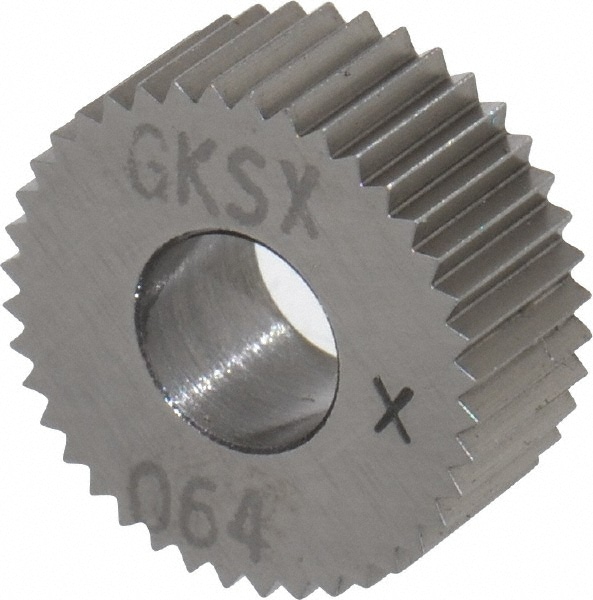 Made in USA GKSX064 Standard Knurl Wheel: 5/8" Dia, 80 ° Tooth Angle, Straight, Cobalt Image