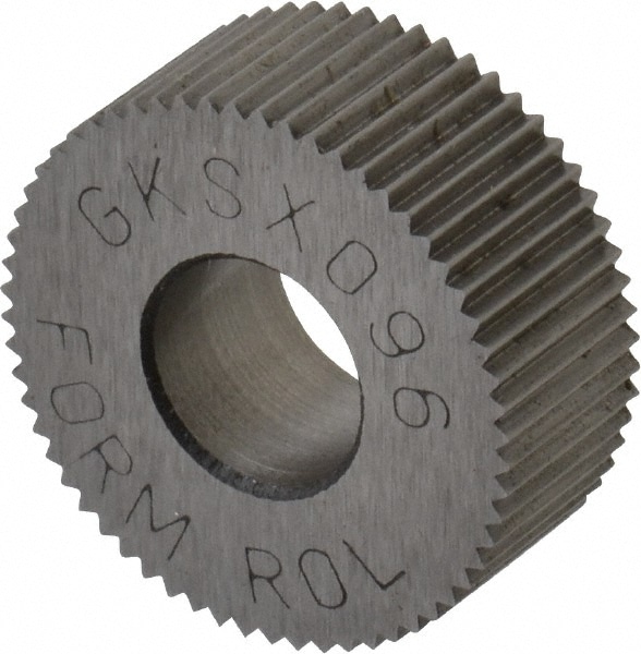 Made in USA GKSX096 Standard Knurl Wheel: 5/8" Dia, 80 ° Tooth Angle, Straight, Cobalt Image