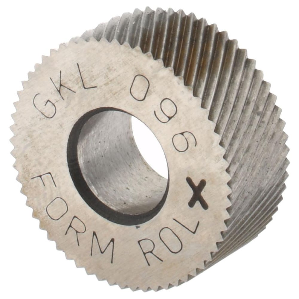 Made in USA GKLX096 Standard Knurl Wheel: 5/8" Dia, 80 ° Tooth Angle, Diagonal, Cobalt Image