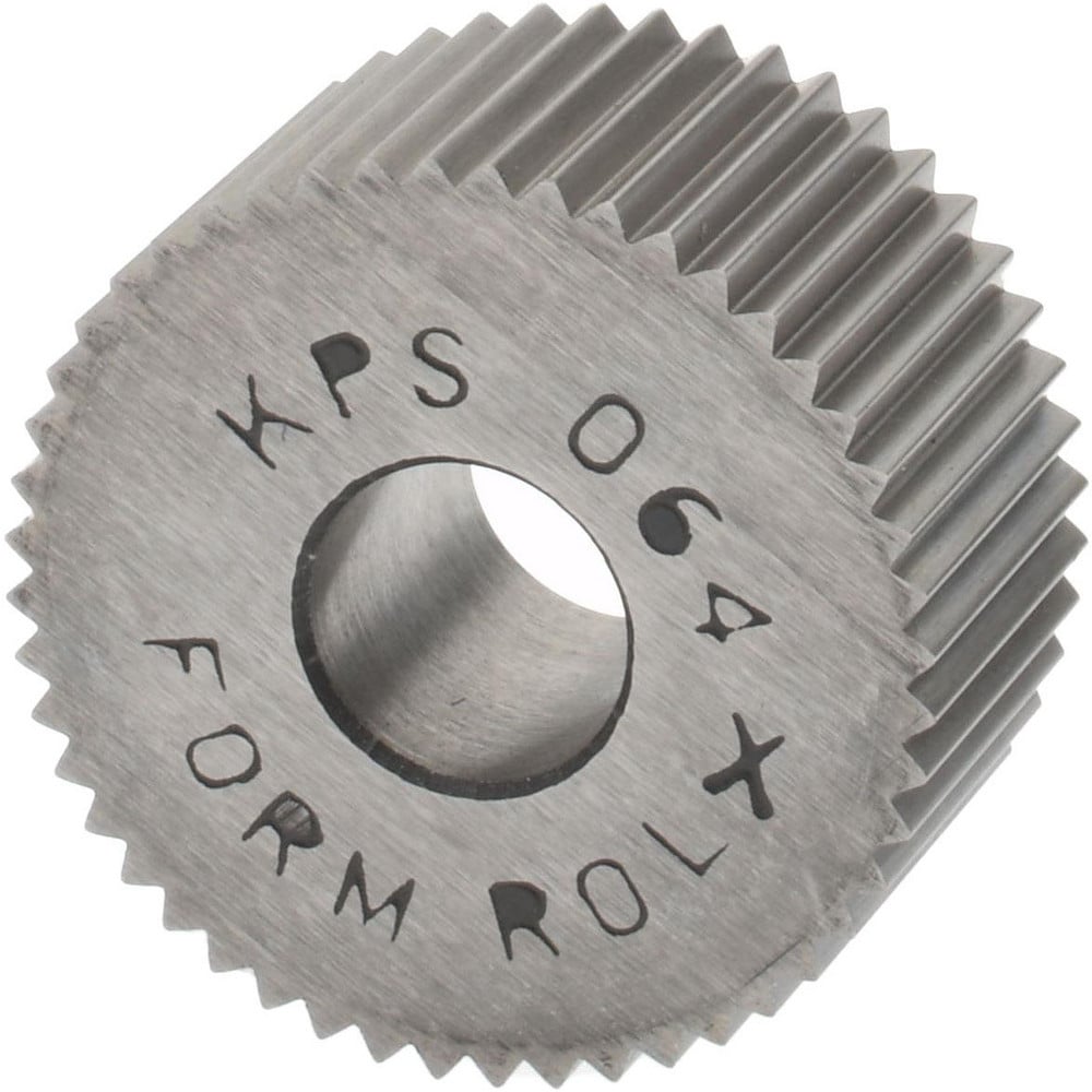 Made in USA KPSX064 Standard Knurl Wheel: 3/4" Dia, 80 ° Tooth Angle, Straight, Cobalt Image