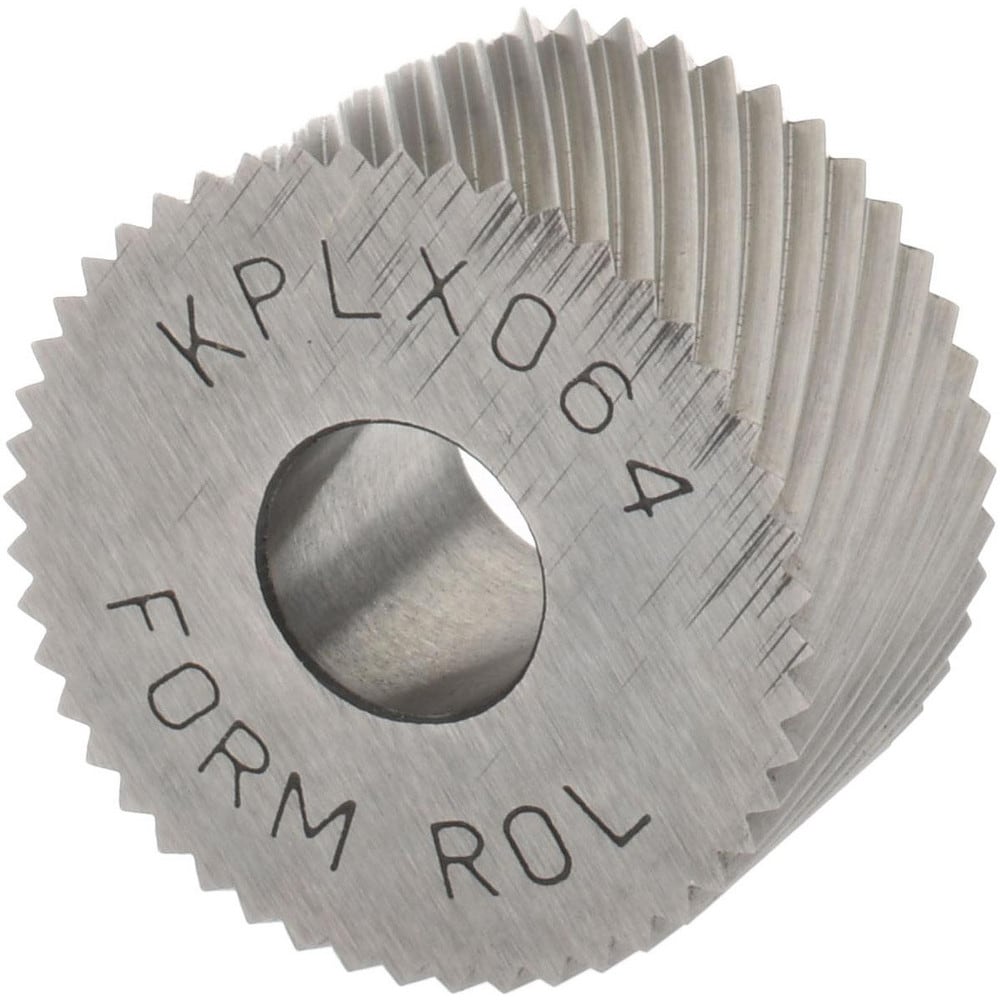 Made in USA KPLX064 Standard Knurl Wheel: 3/4" Dia, 80 ° Tooth Angle, Diagonal, Cobalt Image