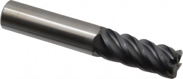 SGS 32577 Corner Radius End Mill: 1/2" Dia, 1-1/4" LOC, 0.06" Radius, 5 Flutes, Solid Carbide Image