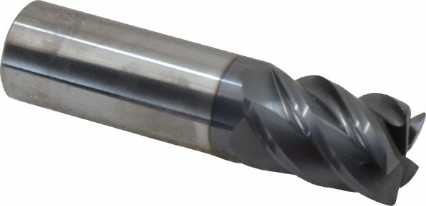 SGS 32602 Corner Radius End Mill: 3/4" Dia, 1" LOC, 0.03" Radius, 5 Flutes, Solid Carbide Image