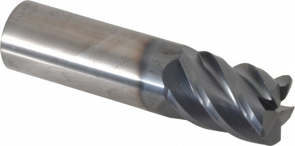 SGS 32604 Corner Radius End Mill: 3/4" Dia, 1" LOC, 0.06" Radius, 5 Flutes, Solid Carbide Image