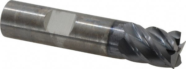 SGS 32681 Square End Mill: 5/8 Dia, 3/4 LOC, 5/8 Shank Dia, 3 OAL, 5 Flutes, Solid Carbide Image