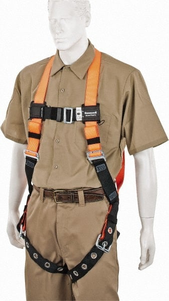 Miller T4500/UAK Fall Protection Harnesses: 400 Lb, Construction Style, Size Universal, Polyester 