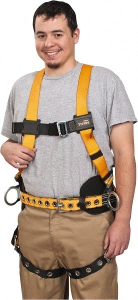 Miller T4577/UAK Fall Protection Harnesses: 400 Lb, Construction Style, Size Universal, Polyester 