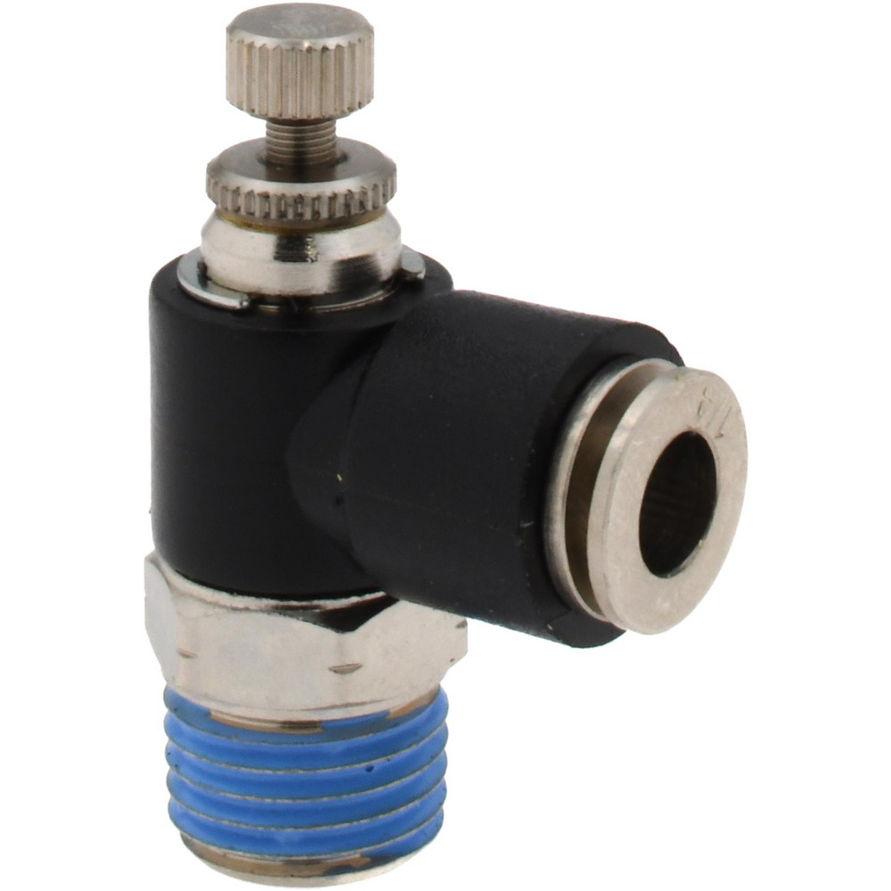 PRO-SOURCE - Air Flow Control Valve: Right Angle, 1/4" Tube OD | MSC Direct