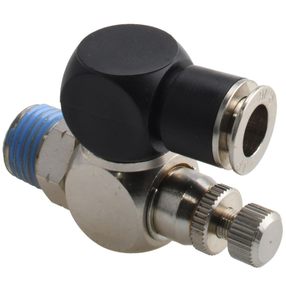Air Flow Control Valve: Flow Control Offset Inline, 5/16" Tube OD