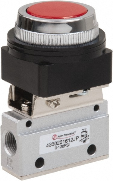 PRO-SOURCE 4330221612PRO Manually Operated Valve: Manual Mechanical, Flush Palm Button & Spring Actuated Image