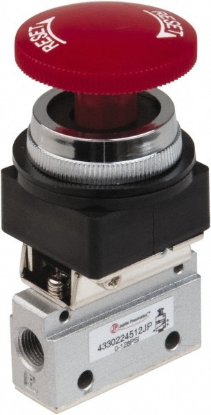 PRO-SOURCE 4330224512PRO Manually Operated Valve: Manual Mechanical, Palm Button & Manual Actuated Image