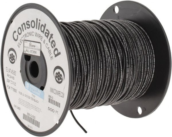 Made in USA - 12 AWG, 65 Strand, 500' OAL, Tinned Copper Hook Up Wire -  78264330 - MSC Industrial Supply