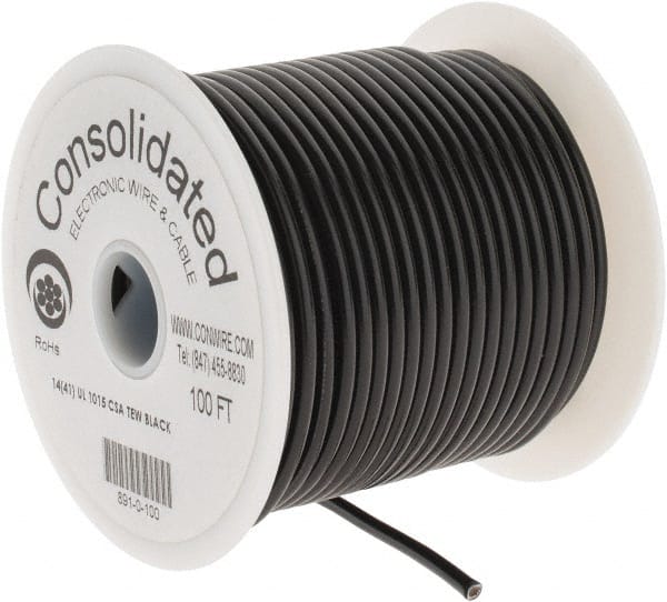 14 AWG, 41 Strand, 100' OAL, Tinned Copper Hook Up Wire