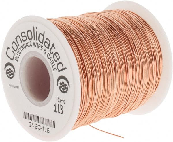 24 AWG, 0.0201 Inch Diameter, 804 Ft., Solid, Grounding Wire