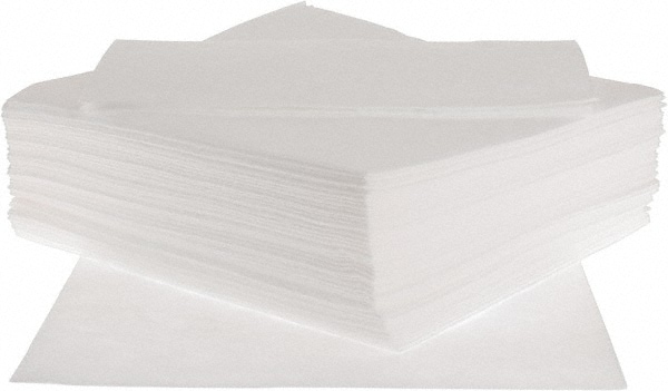 PRO-SAFE P100 Sorbent Pad: Oil Only Use, 15" Wide, 19" Long, 33 gal, White Image