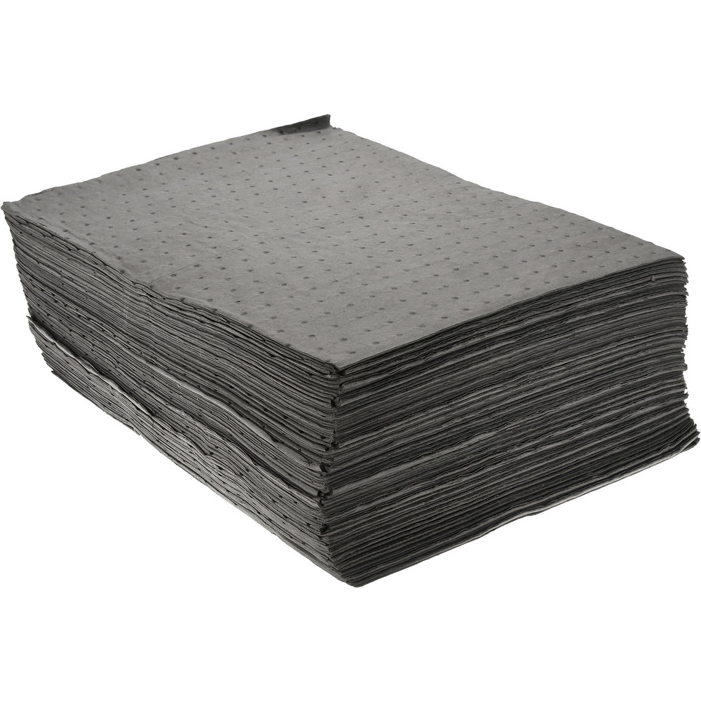 thumbnail image 2 of Universal Bonded Sorbent Pads, 15" X 18", 25 Gal. Absorbency, Pack Of 100 - For Oil, Coolant, Water Spills 2 of 14