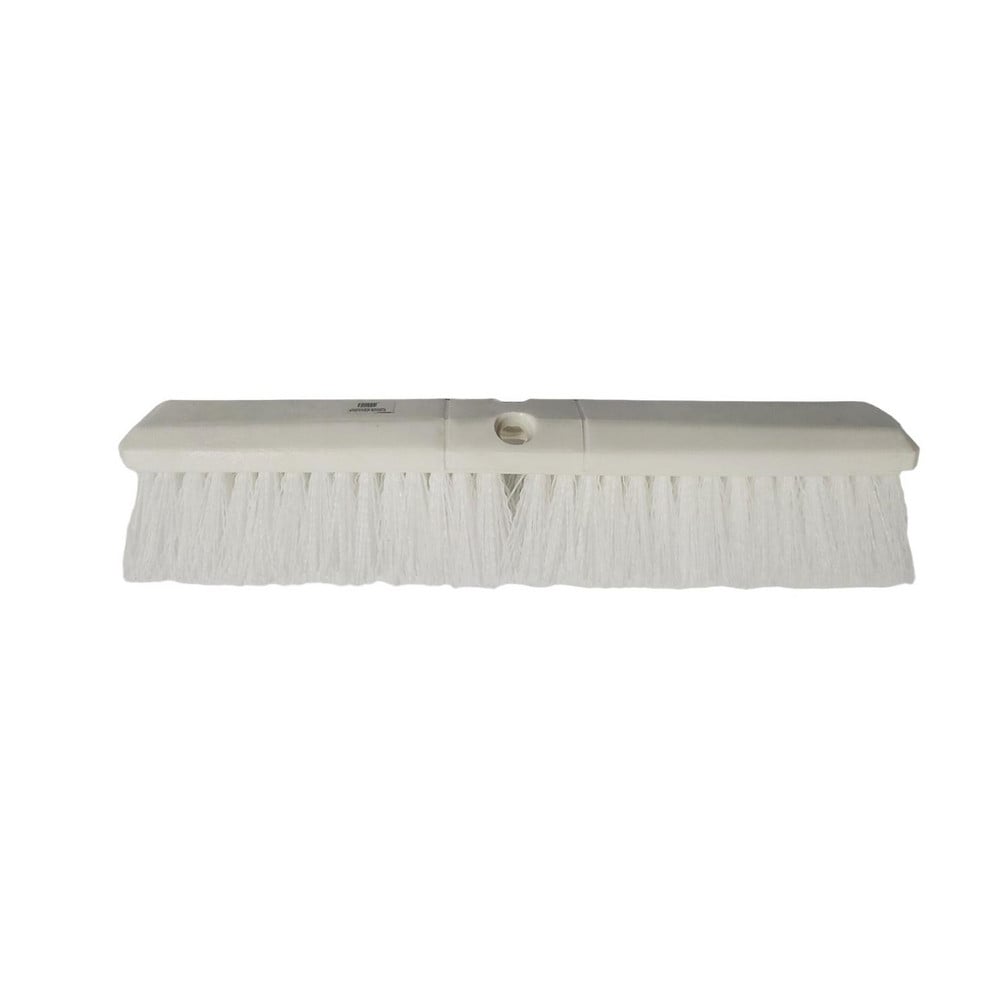 Push Broom: 18" Wide, Polypropylene Bristle