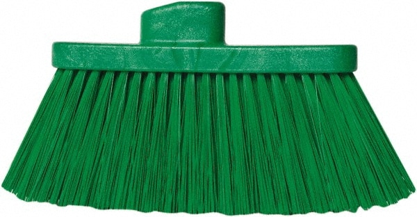 PRO-SOURCE 78277621 10" Wide, Green Polypropylene Bristles, Angled Broom Image