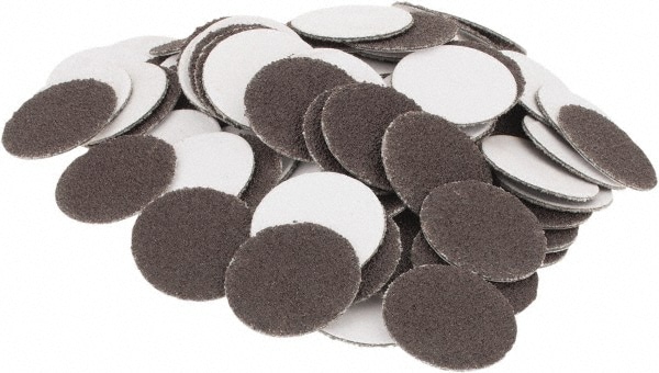 PSA Disc: 3/4" Disc Dia, 100 Grit, Aluminum Oxide