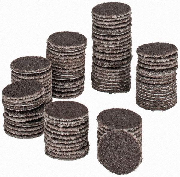 PSA Disc: 1/2" Disc Dia, 100 Grit, Aluminum Oxide