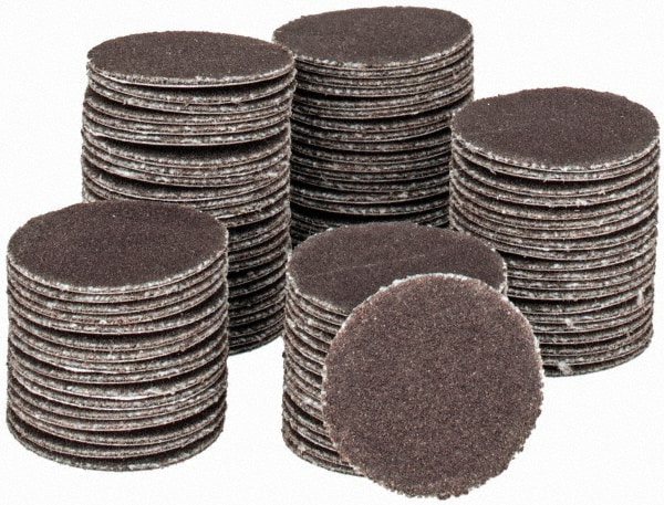 PSA Disc: 3/4" Disc Dia, 180 Grit, Aluminum Oxide