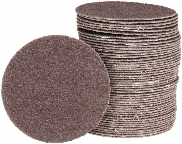 PSA Disc: 3" Disc Dia, 50 Grit, Aluminum Oxide