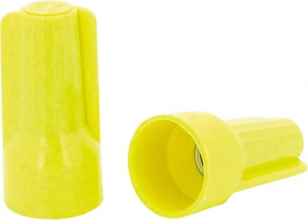 Ideal B1-250JR Standard Twist-On Wire Connector: Yellow, Flame-Retardant, 3 AWG Image