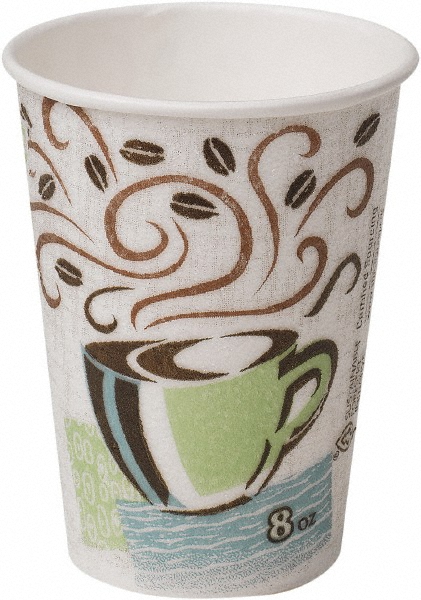 Dixie - Pack of (1000), Hot Cups, Paper, 8 oz | MSC Direct