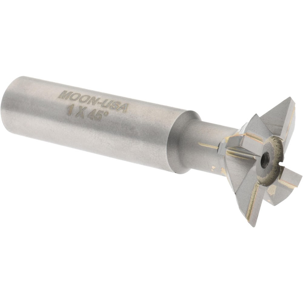 Keo - Dovetail Cutter: 45 °, 1″ Cut Dia, 5/16″ Cut Width, Carbide