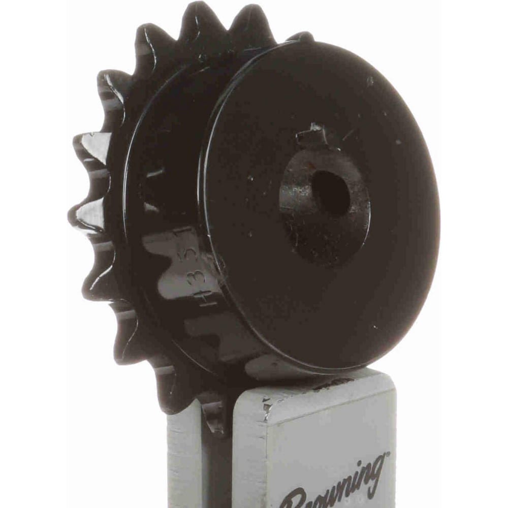 Browning H3518X5/8 Finished Bore Sprocket: 18 Teeth, 3/8" Pitch, 5/8" Bore Dia, 1.766" Hub Dia Image