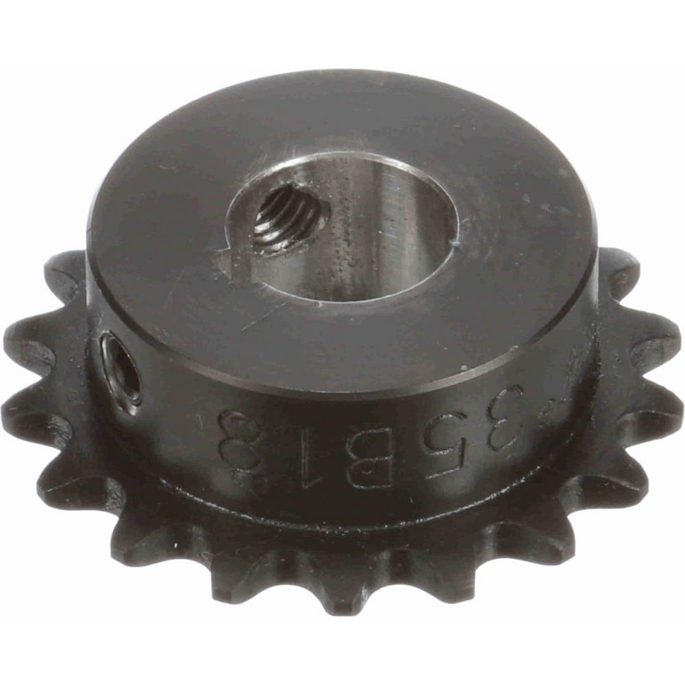 Browning H3518X3/4 Finished Bore Sprocket: 18 Teeth, 3/8" Pitch, 3/4" Bore Dia, 1.766" Hub Dia Image