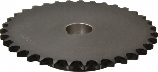 Finished Bore Sprocket: 35 Teeth, 1/2" Chain Pitch, 1" Bore Dia, 3.25" Hub Dia