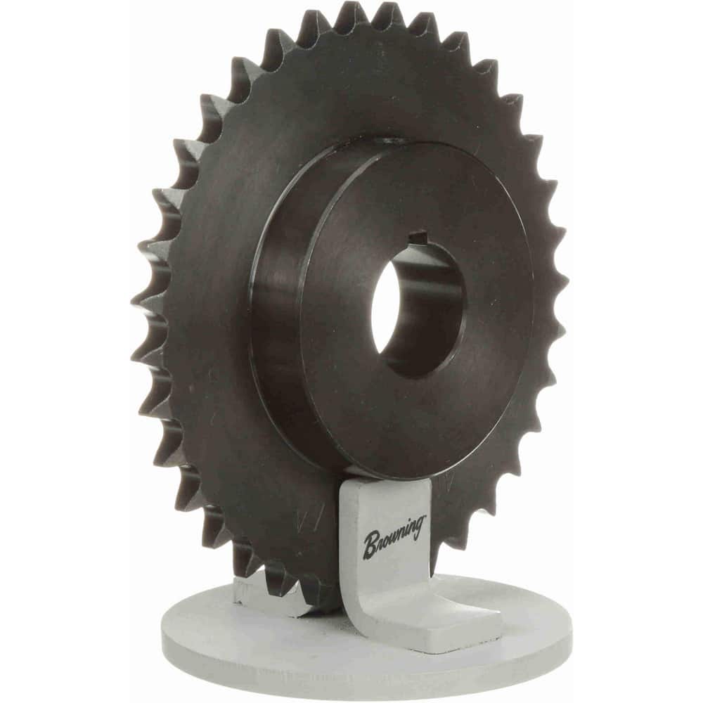 Browning 4060X1 Finished Bore Sprocket: 60 Teeth, 1/2" Pitch, 1" Bore Dia, 3.5" Hub Dia 