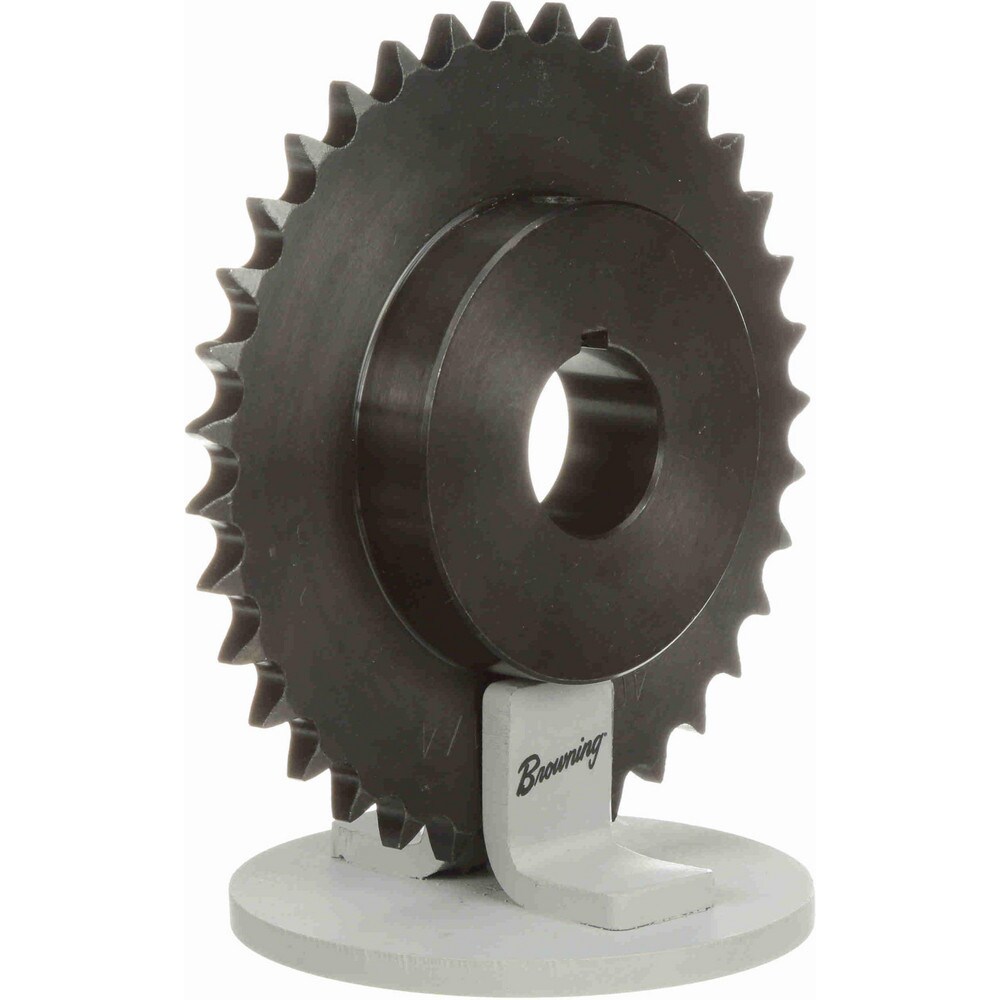 Finished Bore Sprocket: 45 Teeth, 1/2" Chain Pitch, 1-1/4" Bore Dia, 3.5" Hub Dia