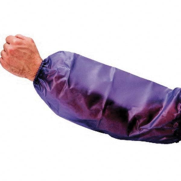 Cut & Puncture-Resistant Sleeves: Size L, PVC, Blue