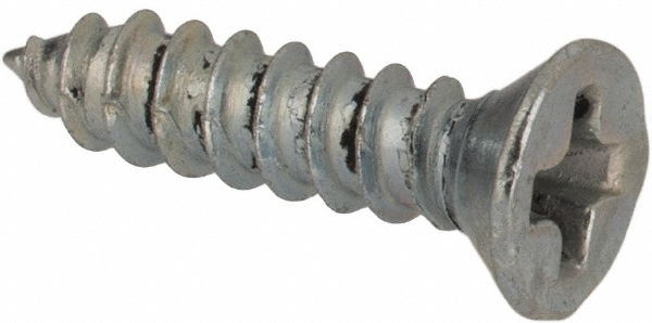 Value Collection 0206ABPF Sheet Metal Screw: #2, Flat Head, Phillips Image