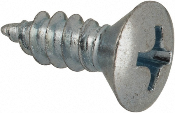 Sheet Metal Screw: #8, Oval Head, Phillips