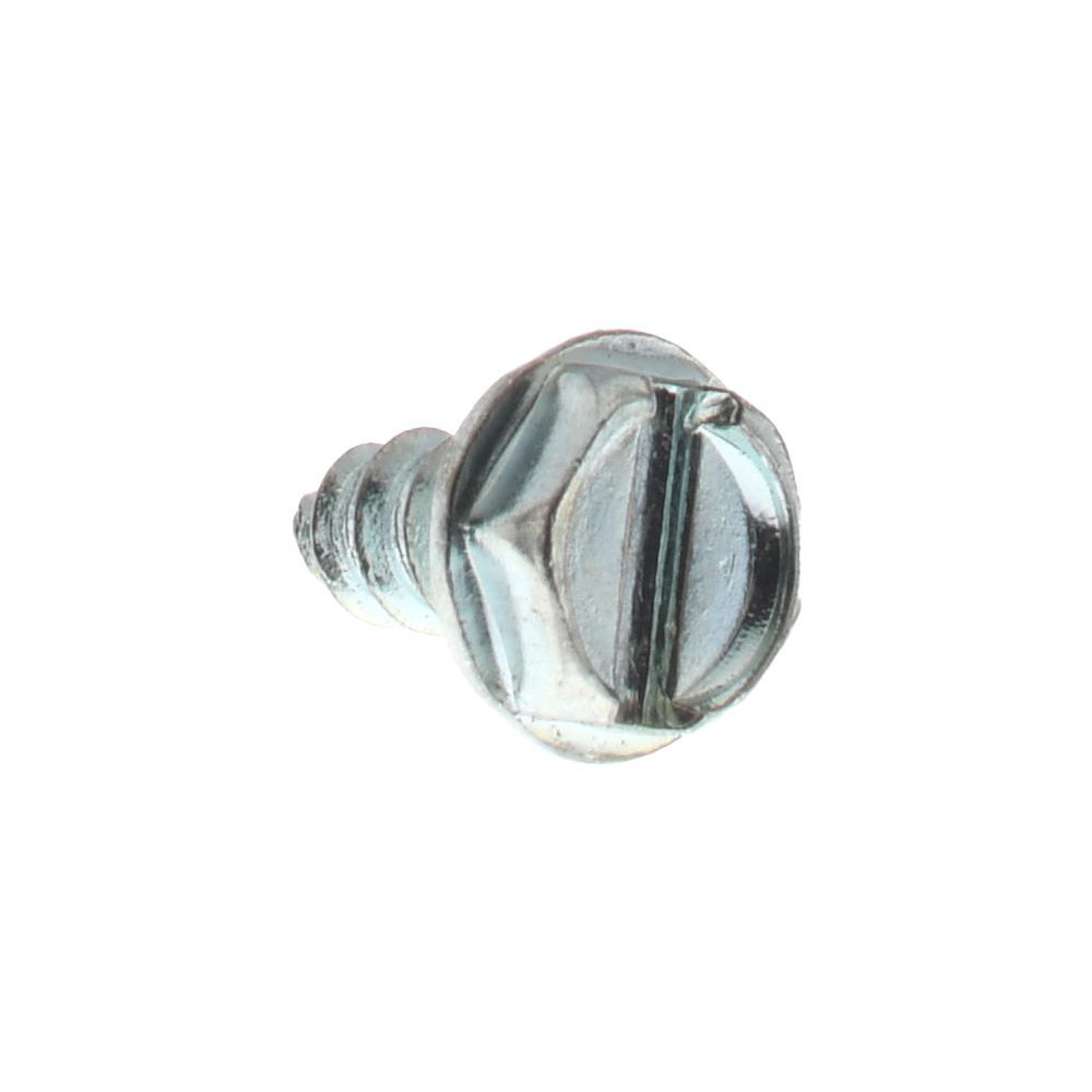 Sheet Metal Screw: #4, Hex Washer Head, Slotted