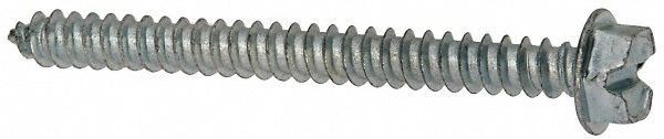 Value Collection FNA88056BM Sheet Metal Screw: #8, Hex Washer Head, Slotted Image