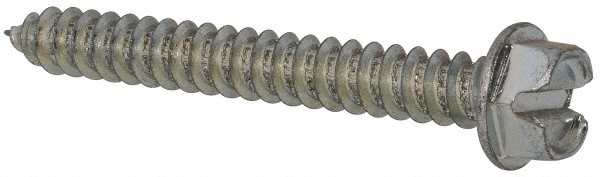 Value Collection 1228ABSW Sheet Metal Screw: #12, Hex Washer Head, Slotted Image