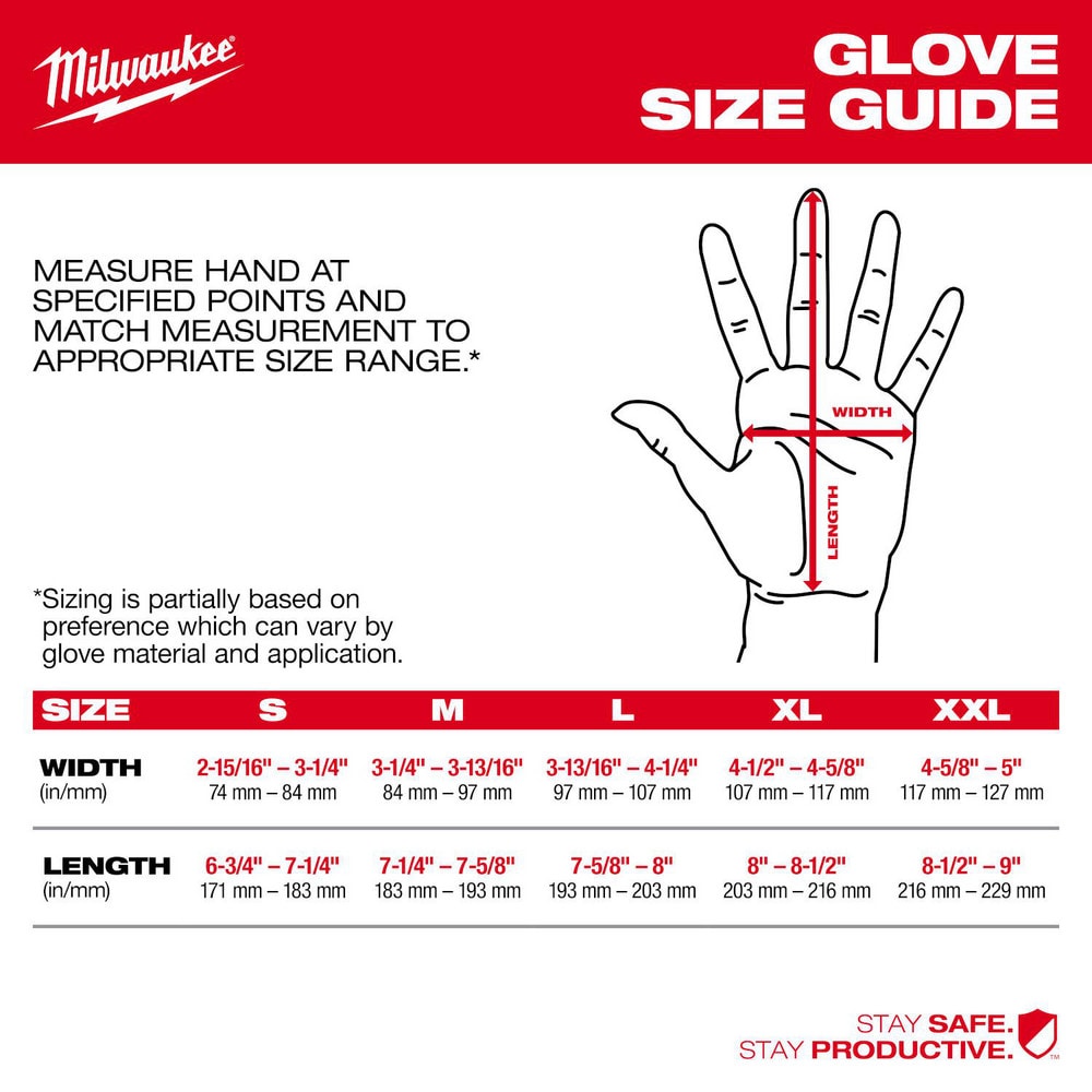 Milwaukee Tool - Cut-Resistant Gloves: Milwaukee Size Large, ANSI Cut ...