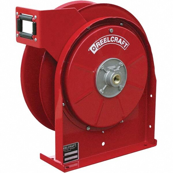 Hose Reel with Hose: 1/2" ID Hose x 25', Spring Retractable