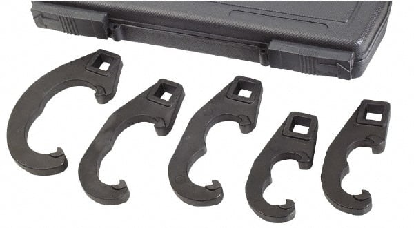 Chassis/Under Carriage Tool Set; Set Type: Tie Rod/Pitman Arm Adjusting Set ; Material: Steel ; Includes: (1) Pitman Arm;(4) Tie Rod Tools in a Blow-Molded Storage Case.
