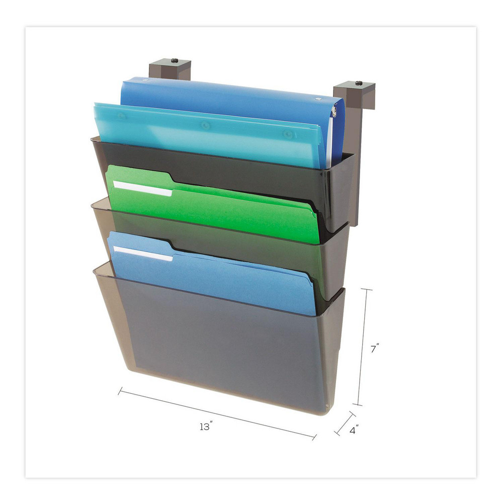 Deflect-o - File Folders with Top Tab: Letter, Smoke, 1/Pack | MSC Direct