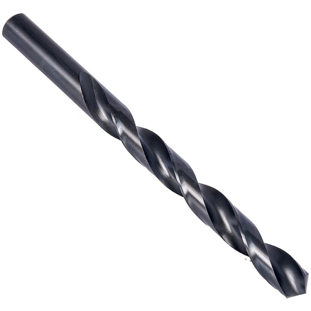 Precision Twist Drill Jobber Length Drill Bit: #6 (0.2040) Dia, 118 deg, HSS - Oxide Finish, 3-3/4" OAL, Right Hand Cut, Regular Spiral Flute