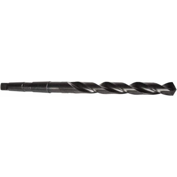1 1/8 Precision Twist R58 High Speed Steel Reduced Shank Drill Bit 3/4 Reduced Shank 118 Degree Conventional Point Uncoated and Black Oxide Finish Bright 