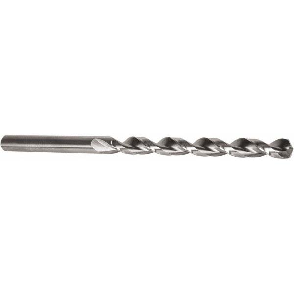 Taper Length Drill Bit: #14 (0.1820) Dia, 135 deg, HSS - Bright/Uncoated Finish, 3-3/8" Flute Length, 5-3/4" OAL, Right Hand Cut, Parabolic Flute, Straight-Cylindrical Shank, QC91P