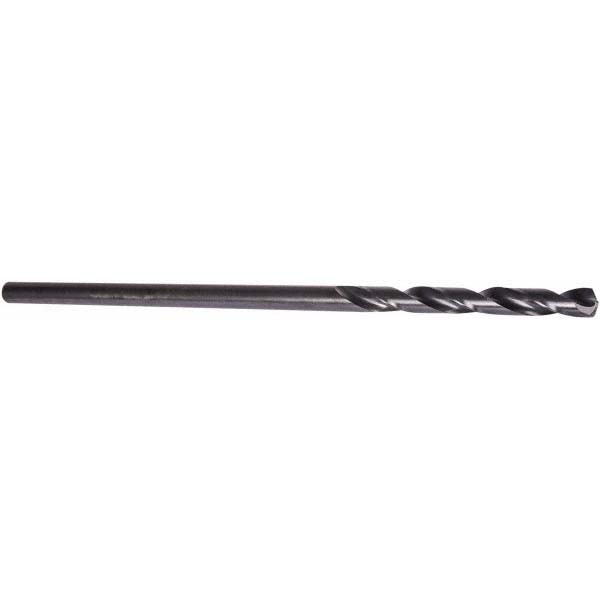Aircraft Extension Drill Bit: #18, 135 &deg; Point, High Speed Steel - Oxide Finish, 2-1/8" Flute Length, Spiral Flute, Series 501-12