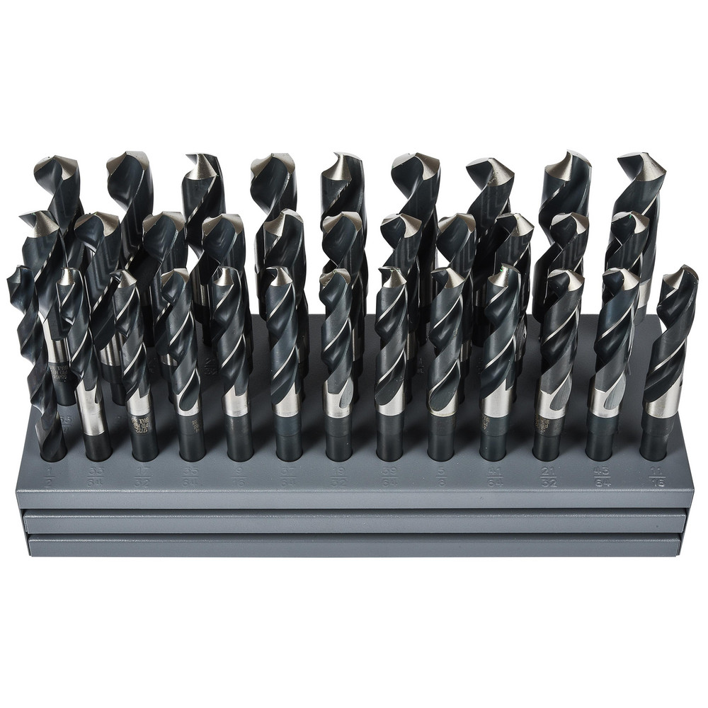 thumbnail image 2 of 5/8" HSS Twist Drill, 1/2" Reduction Shank, 118 Degrees, Black For High Speed Steel Drill Bits Of Stainless Steel, Iron, Wood, Aluminum Alloy 2 of 12